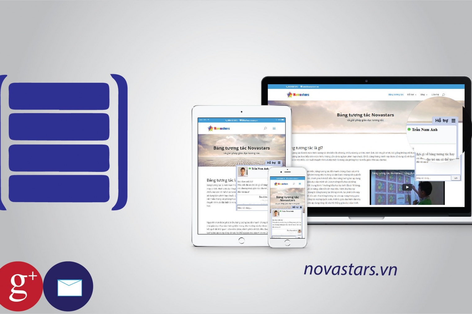 Hosting lưu trữ website bán bảng giáo dục thông minh