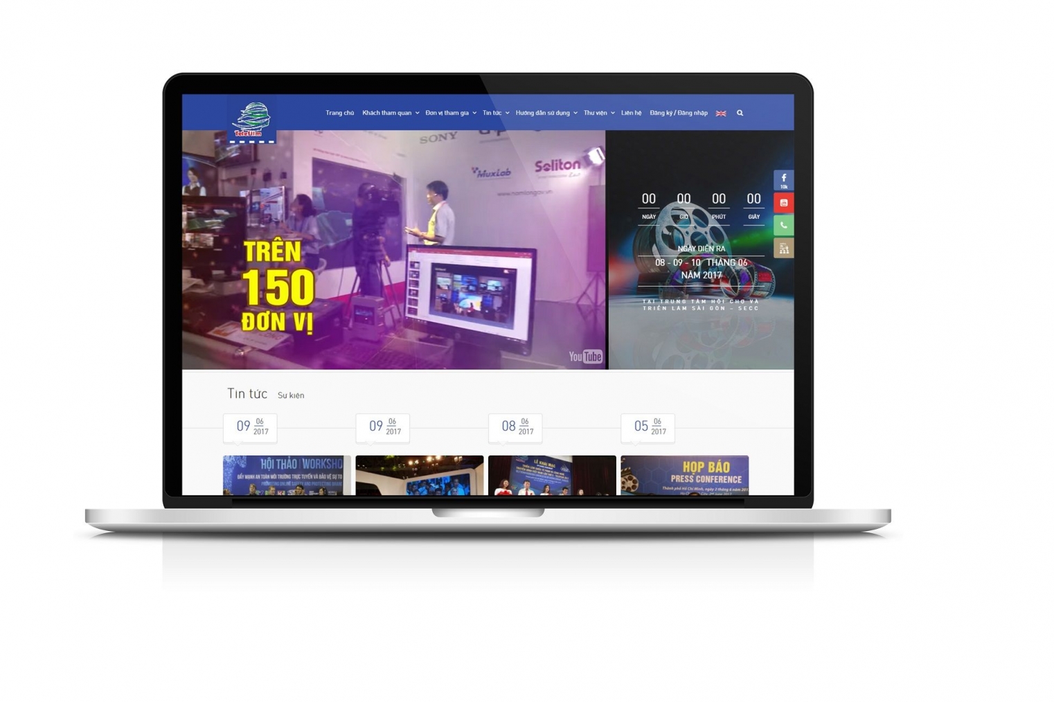 Thiết kế website giới thiệu chương trình triển lãm telefilm