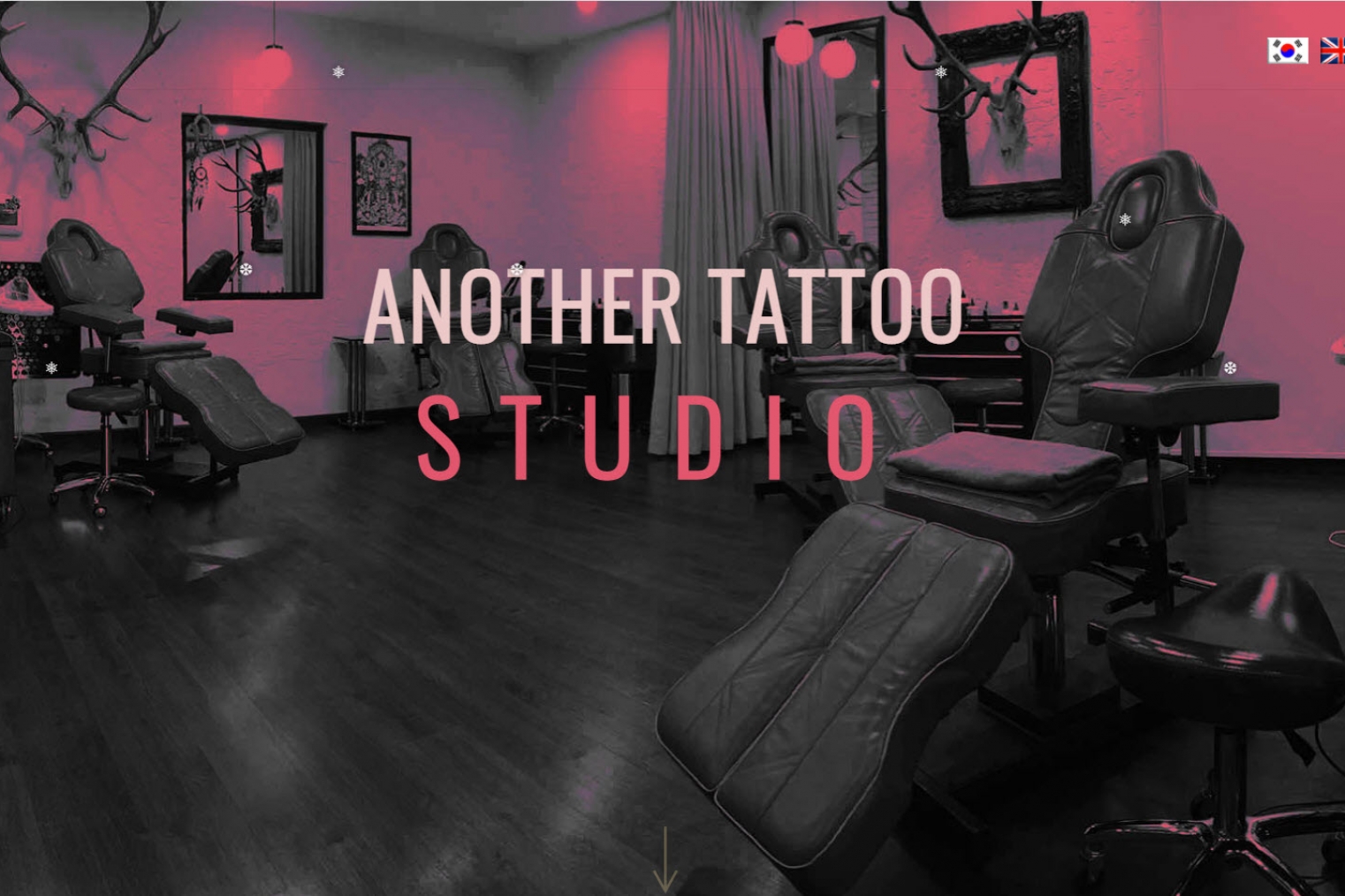 Thiết kế website cửa hàng Săm và Xỏ khuyên Studio - Anothertattoostudio.com