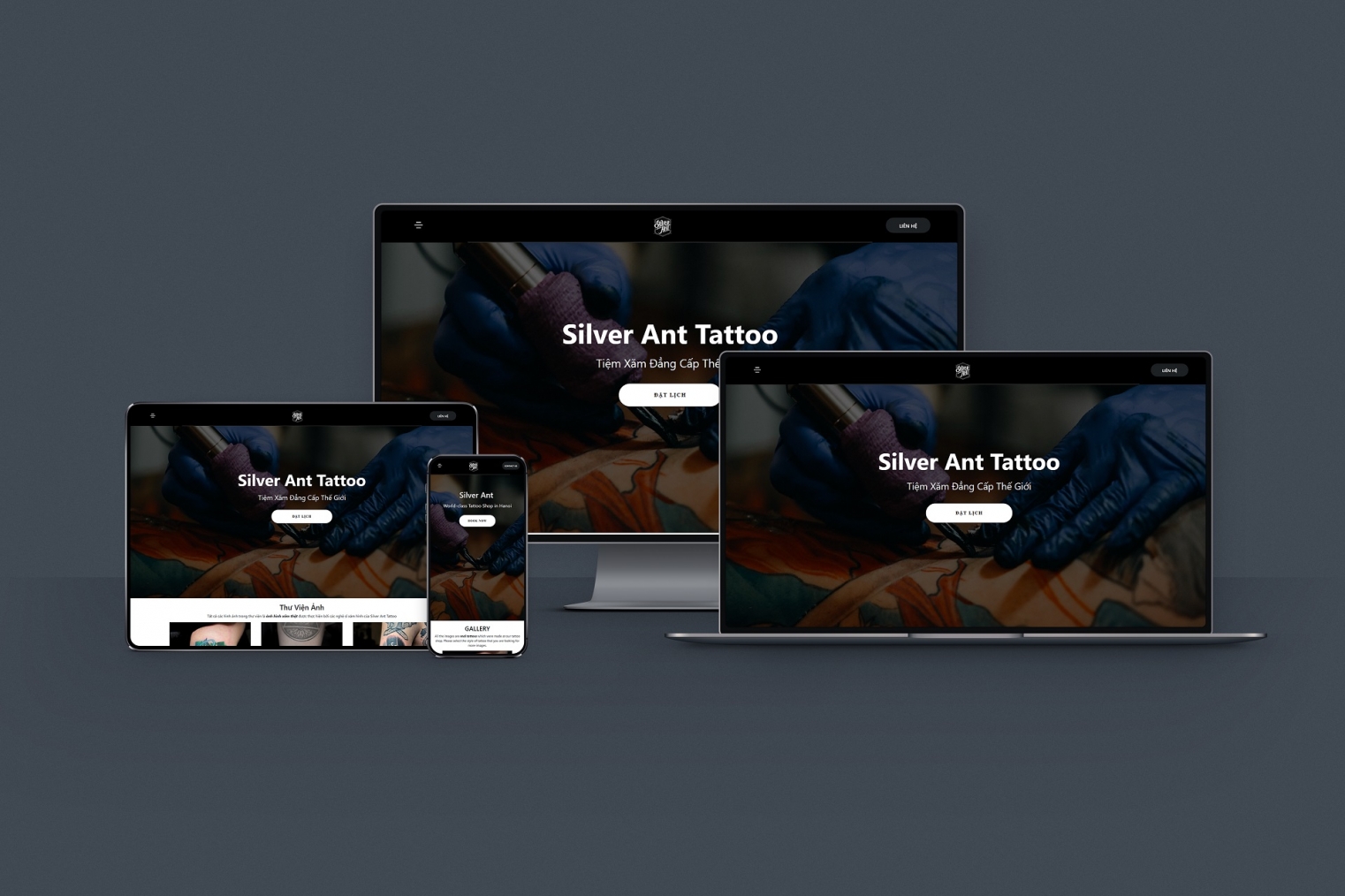 Thiết kế website Săm Studio - Silveranttattoo.com