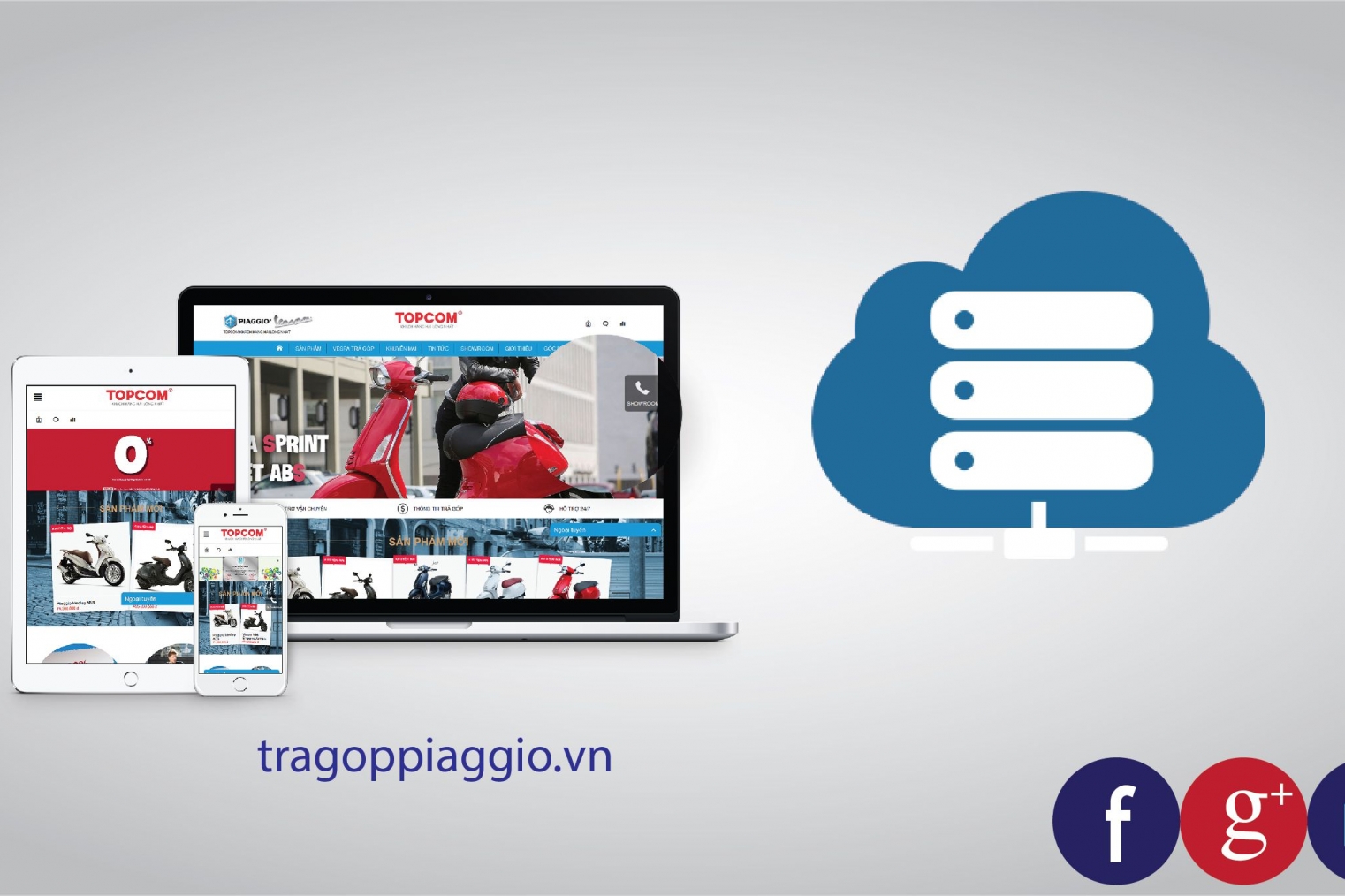 Hosting lưu trữ cho website tragoppiaggio.vn 