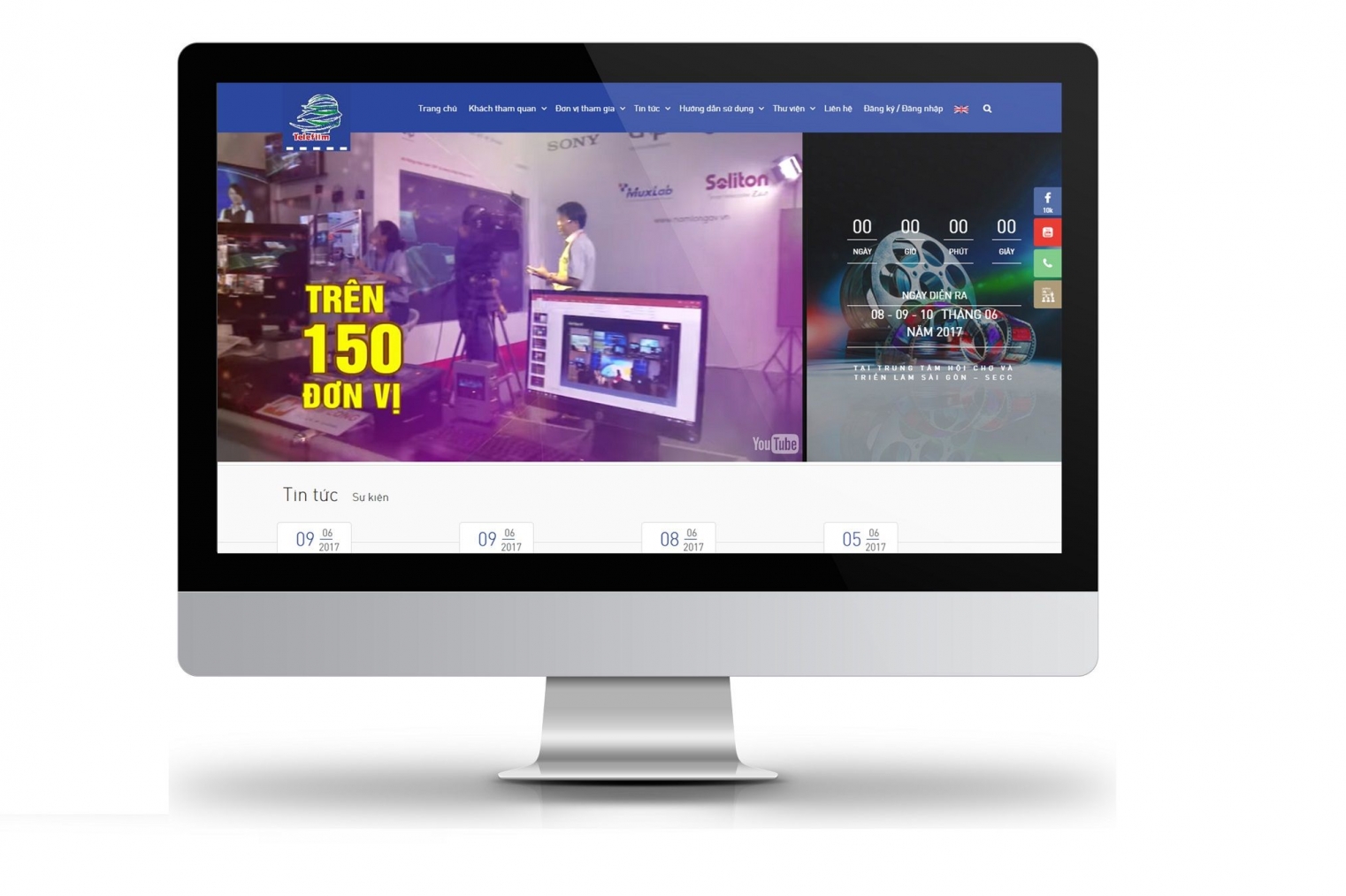 Thiết kế website giới thiệu chương trình triển lãm telefilm