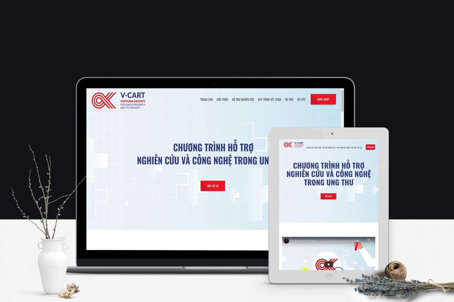 Thiết kế website nộp và tra cứu hồ sơ trực tuyến - Vcart